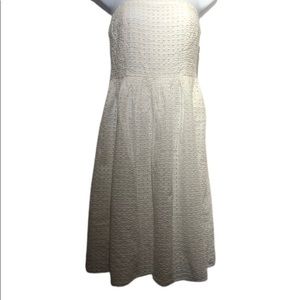 Strapless White Midi Dress Size 4 Old Navy Womens